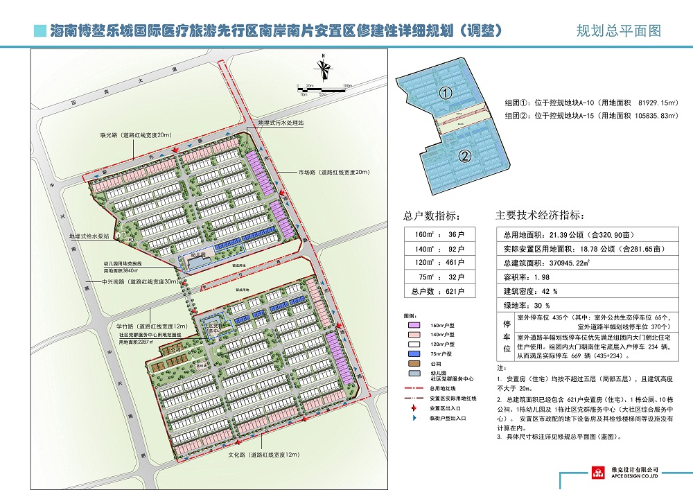 关于海南博鳌乐城国际医疗旅游先行区南岸南片安置区修建性详细规划（调整）的公示插图3