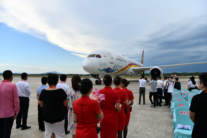 以新航线开通为契机 打造自贸港重要支线机场 何琼妹出席北京琼海航线